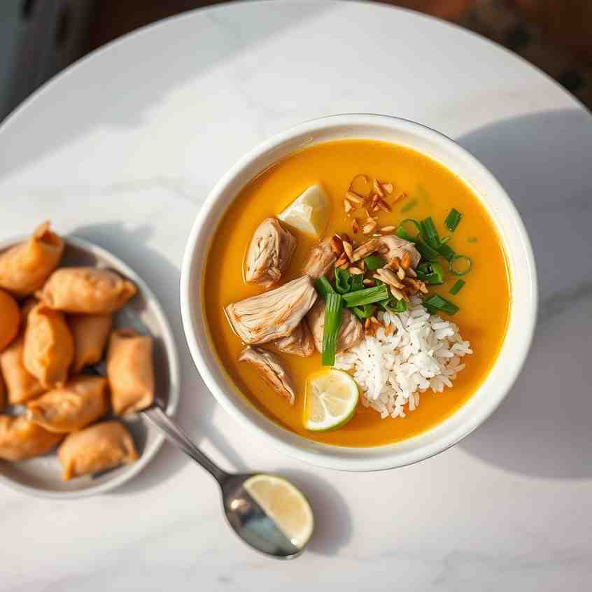 Soto Ayam - Chicken and Rice Soup Recipe